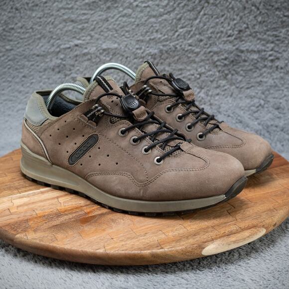 ECCO CS14 Mens Speedlace Shoes Leather Oxfords US 8-8.5 M EUR 42 - Picture 1 of 7